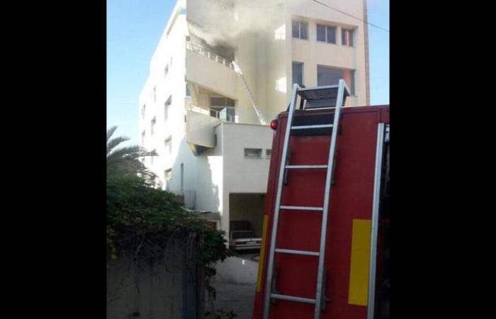 بالصورة: حريق داخل شقة في صربا
