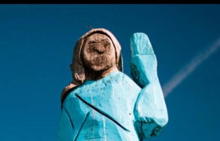 تمثال ميلانيا ترامب بمسقط رأسها يثير جدلا وسُخرية.. شاهدي!