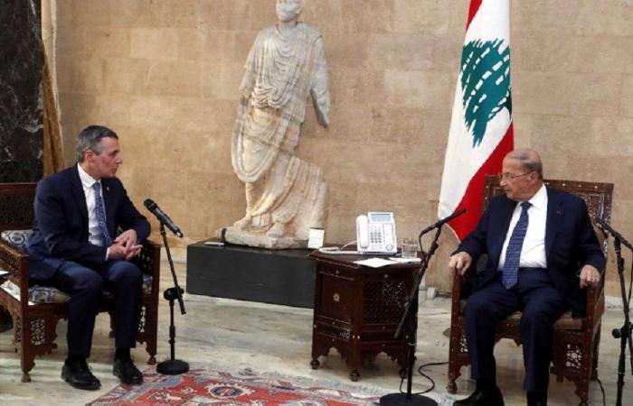 عون: لتفعيل التعاون بين لبنان وسويسرا
