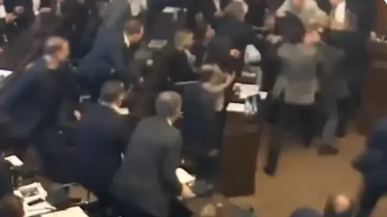 برلمان جورجيا يتحول لحلبة ملاكمة.. فيديو للكمات بين النواب 656a5b7