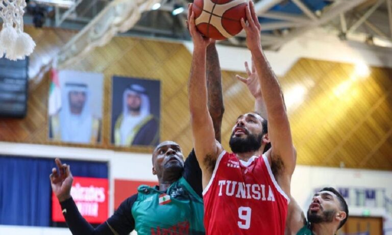 خسارة-الحكمة-أمام-منتخب-تونس-في-دورة-دبي-الدولية