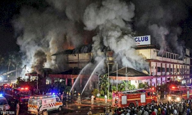 قتلى إثر حريق بملهى ليلي في الهند! قتلى-إثر-حريق-بملهى-ليلي-في-الهند!