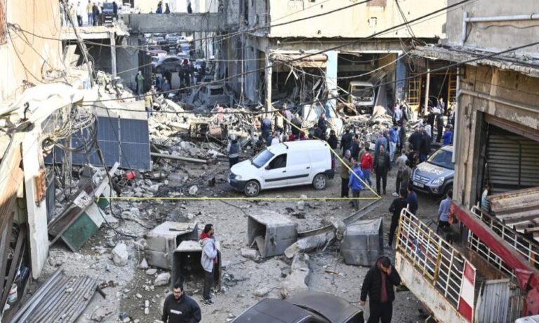 بالفيديو:-دمار-هائل-في-قناريت-جراء-الغارات