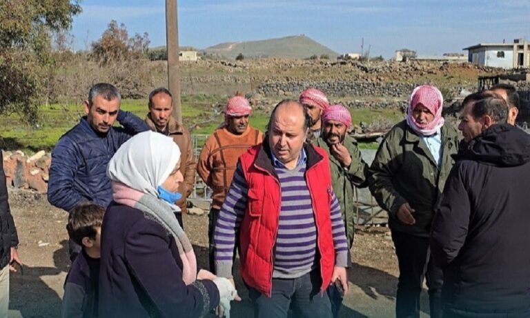 إسرائيل-ترشّ-أراضٍ-سورية-بمادة-مجهولة!