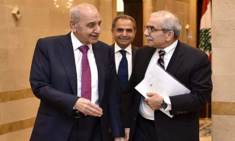 موضوع-الخروقات-الاسرائيلية-بين-بري-وسلام