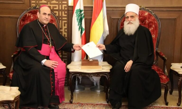 رسالة من البابا إلى شيخ العقل رسالة-من-البابا-إلى-شيخ-العقل