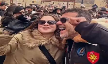 فنان-لبنانيّ-على-الثلج…-هكذا-رقص-مع-إبنته-الجميلة-(فيديو)